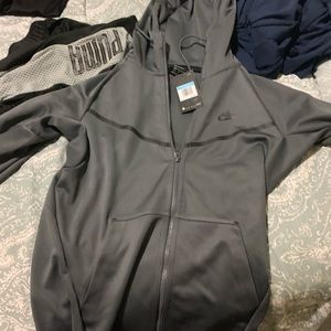 Gray Nike tech sweater